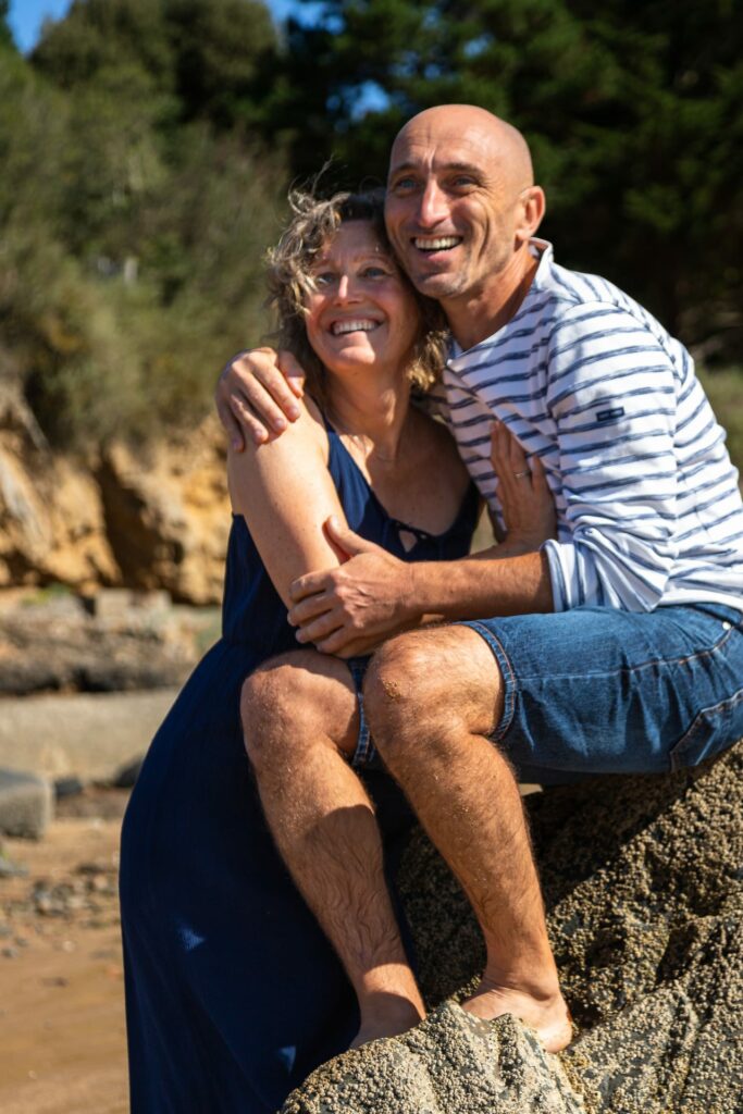 Photo de couple sur la plage de St Briac 4