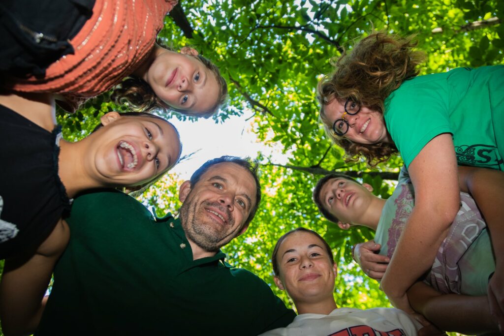 En famille à la campagne